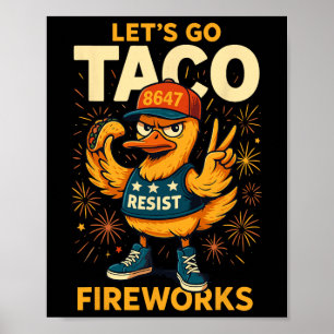 Poster Allons-y Taco Meme