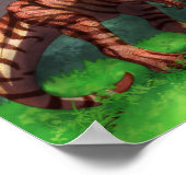 Poster Allosaurus de Tigre (Coin)