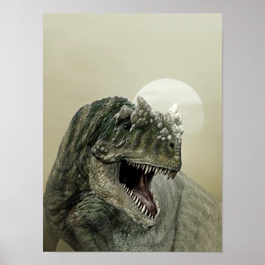 Poster Allosaurus Dinosaur (Devant)