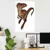 Poster Allosaurus fragilis (Bureau à domicile)