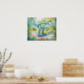 Poster Allosaurus Watercolor Nursery Art (Cuisine)