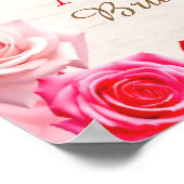 Poster Allumé à la Fête des mariées des Roses rouges de l (Coin)