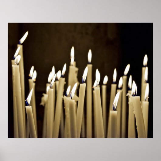 Poster Allumer des bougies à l'église (Devant)