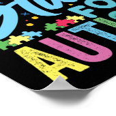 Poster Allumer la Sensibilisation sur l'autisme bleue 1 (Coin)