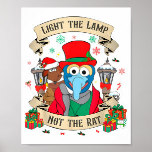 Poster Allumez La Lampe Pas Le Rat Funny Noël Corresponda