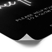 Poster Allumez le plancher de danse | Signe de bâtonnet (Coin)