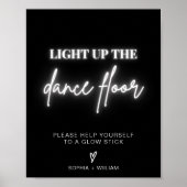 Poster Allumez le plancher de danse | Signe de bâtonnet (Devant)