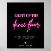 Poster Allumez le plancher de danse | Signe de bâtonnet (Devant)