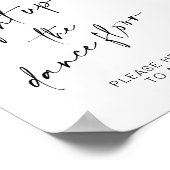 Poster Allumez le plancher de danse | Signe de bâtonnet (Coin)