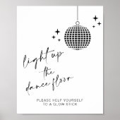 Poster Allumez le plancher de danse | Signe de bâtonnet (Devant)