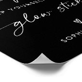Poster Allumez le plancher de danse | Signe de bâtonnet (Coin)