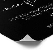 Poster Allumez le plancher de danse | Signe de bâtonnet (Coin)