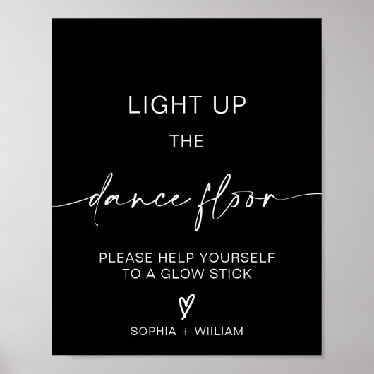 Poster Allumez le plancher de danse | Signe de bâtonnet (Devant)