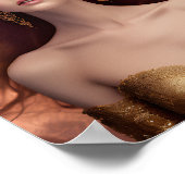 Poster Allure séduisante : Le Regard Bleu Enchantant (Coin)