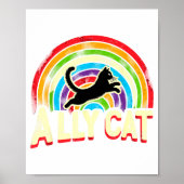 Poster Ally Cat Lgbt Pride Cat (Devant)