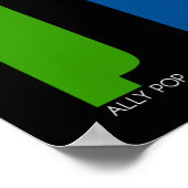 Poster ALLY Pop (Noir) (Coin)