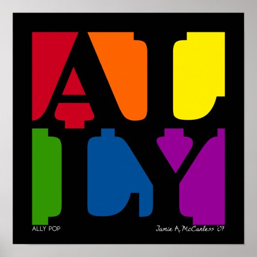 Poster ALLY Pop (Noir) (Devant)
