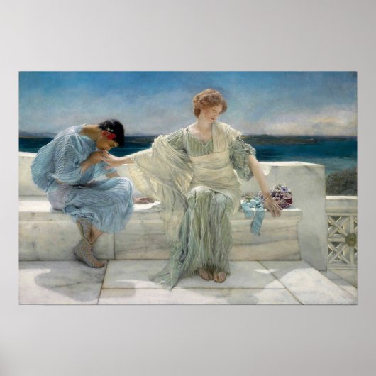 Poster Alma-Tadema - Ask Me No More (Devant)