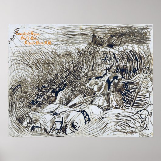 Poster Alma-Tadema - Bord De Vapeur Et Neptune En Wa... (Devant)