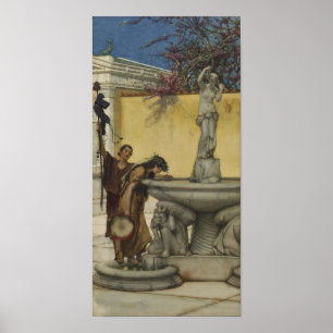 Poster Alma-Tadema - Entre Vénus Et Bacchus