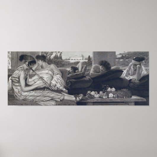Poster Alma-Tadema - La Sieste 1881 (Devant)