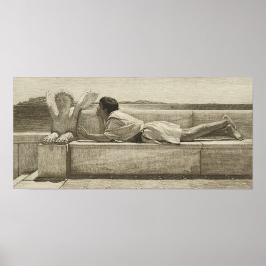 Poster Alma-Tadema - Le Conseiller Silencieux 1878 (Devant)