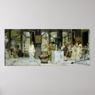 Poster Alma-Tadema   Le Festival Vintage de Rome Antique