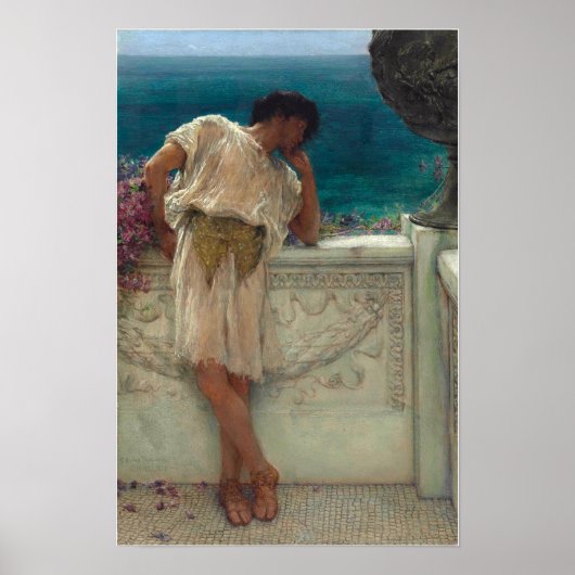 Poster Alma-Tadema - Le poète Gallus Dream (Devant)