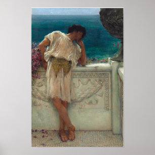 Poster Alma-Tadema - Le Poète Gallus en Rêve