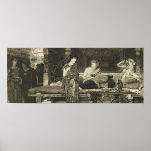 Poster Alma-Tadema - Le Premier Cours, Le Dîner 1881