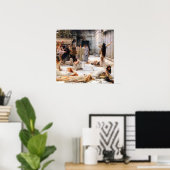 Poster Alma-Tadema - Les femmes d'Amphissa, détail (Bureau à domicile)