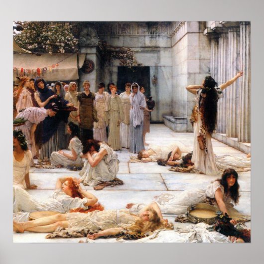 Poster Alma-Tadema - Les femmes d'Amphissa, détail (Devant)