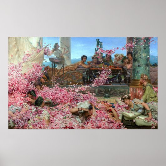 Poster Alma-Tadema - Les Roses De L'Héliogabale (Devant)