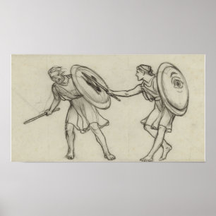 Poster Alma-Tadema - Lutter Contre Le Vieux Et Jeune Gymn