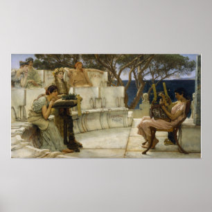 Poster Alma-Tadema - Sappho et Alcée