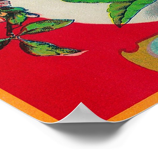 Poster Almaden Peach Étiquette (Coin)