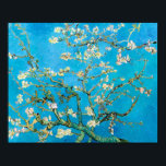 Poster Almond Blossom Vincent Van Gogh<br><div class="desc">Fleur d'amandes de Vincent van Gogh avec des couleurs vertes et bleues époustouflantes.</div>