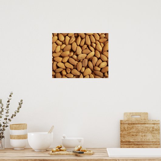 Poster Almonds (Cuisine)