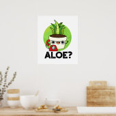 Poster Aloe Cute Aloe Vera Plante PUn (Cuisine)