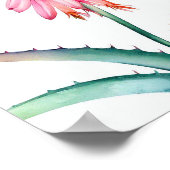 Poster Aloé en fleurs (Coin)