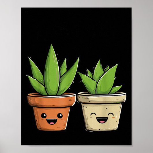 Poster Aloe There Funny Succulent Plant Lover  (Devant)