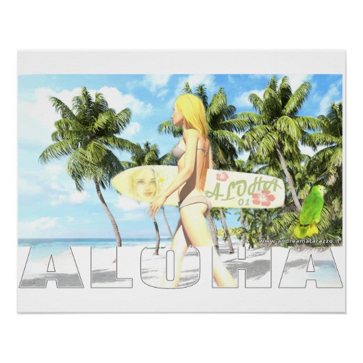 Poster Aloha 01 Glossy (Devant)