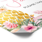 Poster Aloha Baby shower ananas Faveurs (Coin)