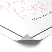 Poster Aloha Baby shower Déchets Raffle (Coin)