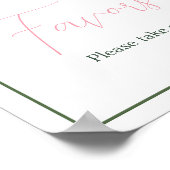 Poster Aloha Baby shower Faveurs (Coin)