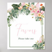 Poster Aloha Baby shower Faveurs (Devant)