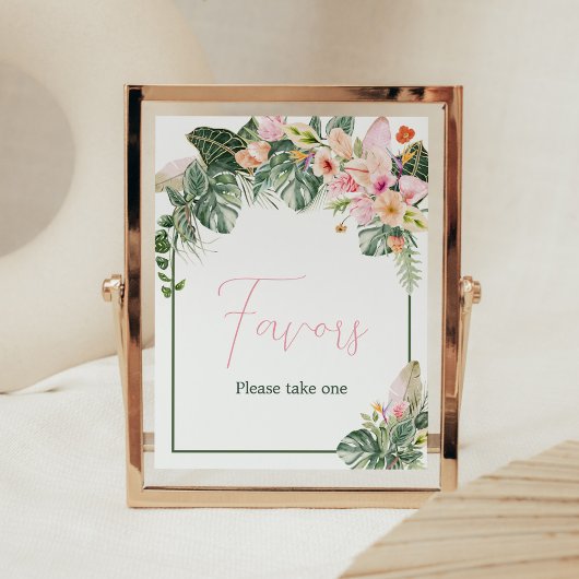 Poster Aloha Baby shower Faveurs