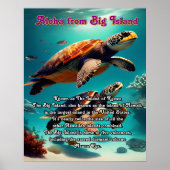 Poster Aloha Big Island Hawaii (Devant)