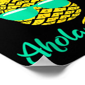 Poster Aloha Friday Pineapple Summer Fruit Pineapple (Coin)