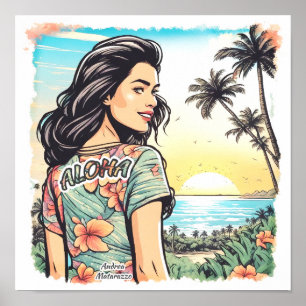 Poster Aloha Girl